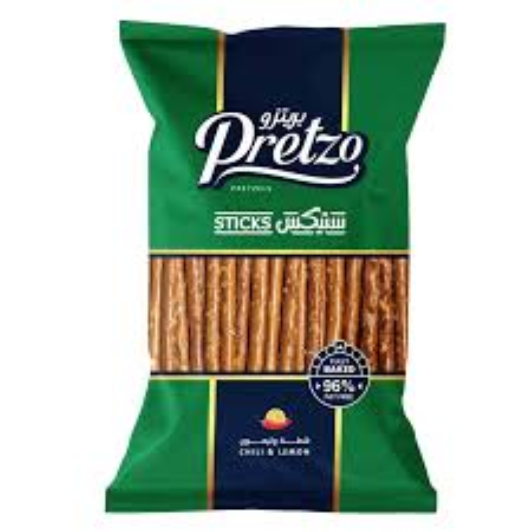 PRETZO STICKS CHILLI N LEMON 25G